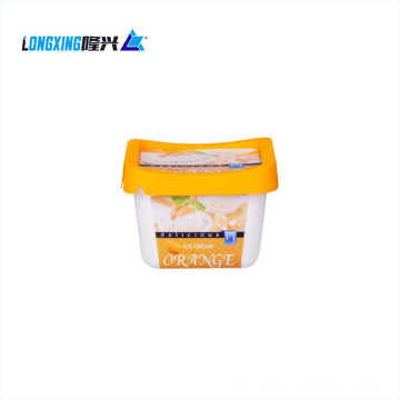 Contenedor de helado IML de 200 ml personalizado con tapa